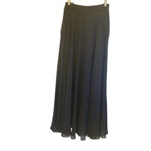 Jodi Kristopher womens Navy long evening skirt 26 waist